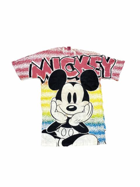 Other Designers Velva Sheen - Vintage 80’s Mickey Mouse Full OverPrint Shirt Rare Design