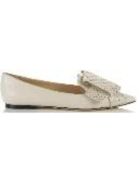 JIMMY CHOO Jimmy Choo Gleam Studded Bow Flats