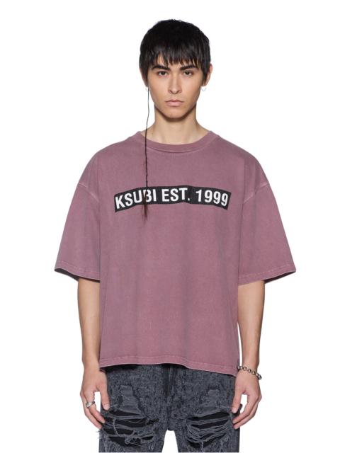 Ksubi KINGS HALEN SS TEE VINTAGE PLUM