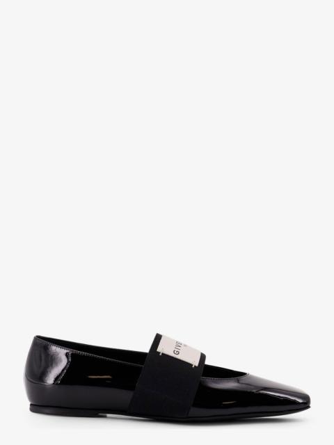 Givenchy Patent Leather Ballerinas With Maxi Logo Label