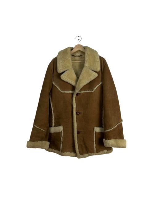 Other Designers Genuine Leather - VINTAGE ARDNEY MADE IN USA SHERLING SHERPA LEATHER JACKET