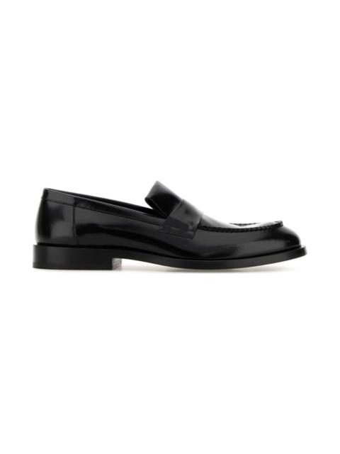 Jil Sander Black Leather Loafers