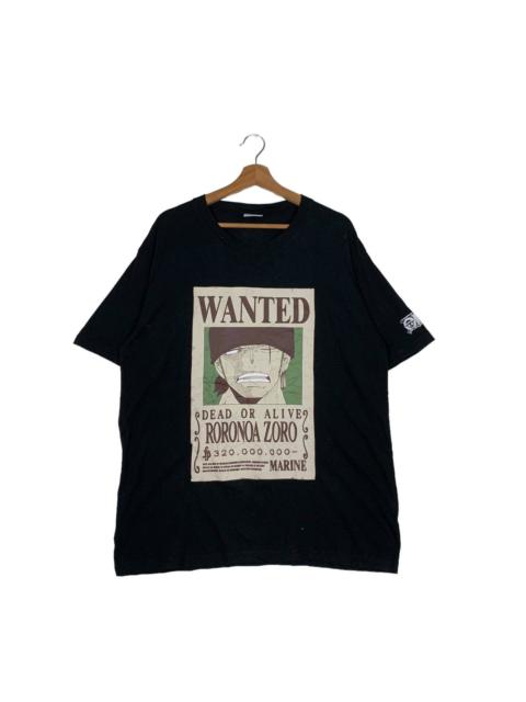 Other Designers ONE PIECE WANTED RORONOA ZORO GRAPHIC TEE #0278-C12