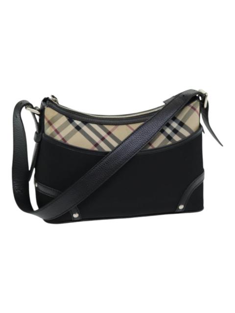 Burberry Burberry Nova Check Shoulder Bag Nylon Black Beige