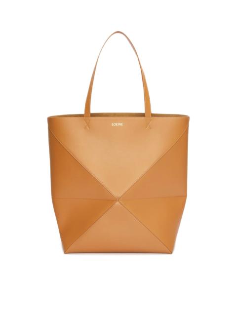 Loewe PUZZLE FOLD TOTE XL BAG IN SHINY CALFSKIN