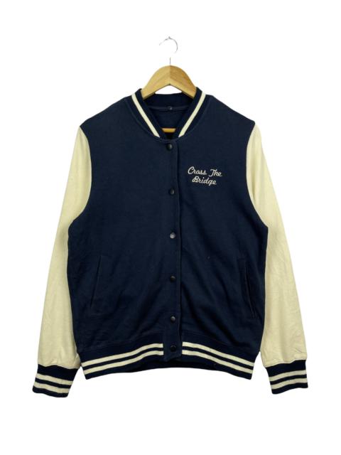 Other Designers Varsity - Cross The Bridge Varsity Jacket Navy White Large