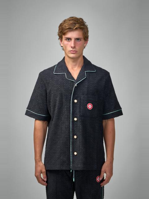 CASABLANCA Mens Towelling Monogram Shirt