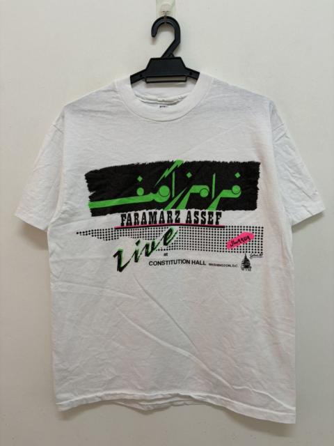 Other Designers Band Tees - 80s 1989 FARAMARZ ASSEF PERSIAN IRANIAN POP STAR CONCERT TEE
