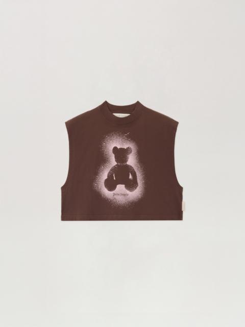 Palm Angels Spray Bear Boxy Tank Top