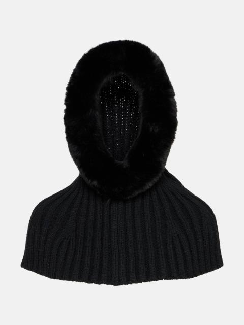 GOLDBERGH Naomi faux fur-trimmed hood