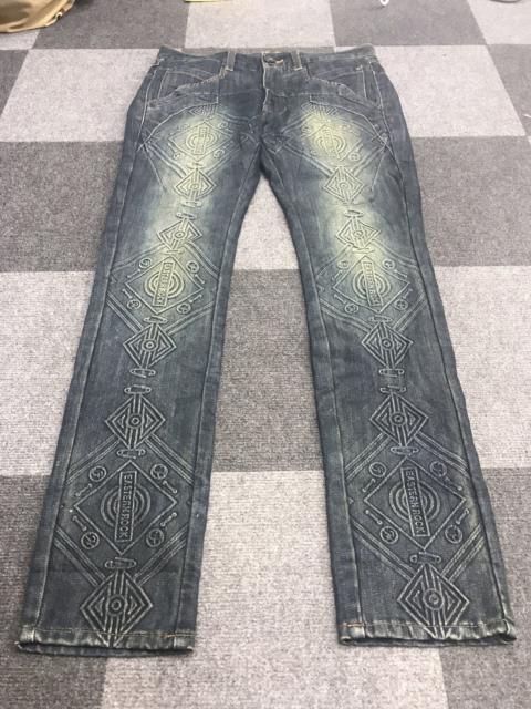 Other Designers Archival Clothing - Archival Design Engraved Easter Rock PPFM Skinny Jeans