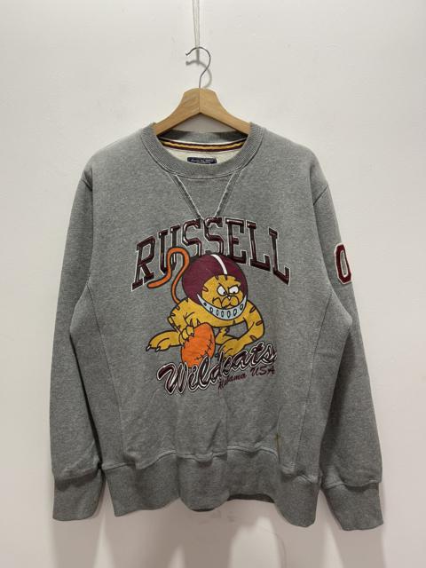 Other Designers Vintage - VINTAGE RUSSELL ATHLETIC WILDCATS BIG LOGO SWEATSHIRT