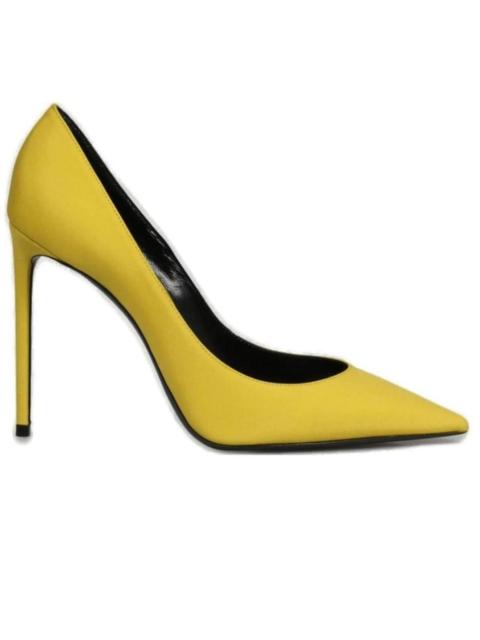 SAINT LAURENT Yellow ‘ZOE’ Stiletto Pump