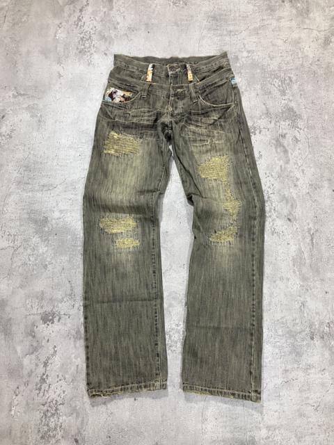 Le Grande Bleu (L.G.B.) - 2000's GUMU International double-waist distressed denim