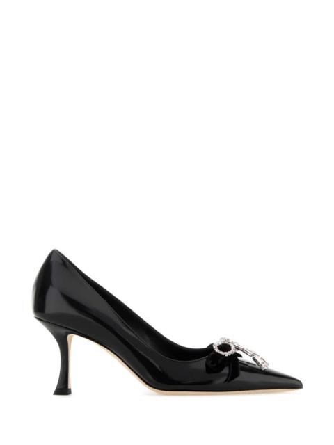 JIMMY CHOO Jimmy Choo Women Black Leather Auria 70 Pumps