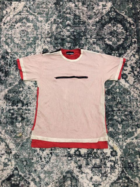 Other Designers In The Attic - Rare Double Layer Fishnet Zipper Tee
