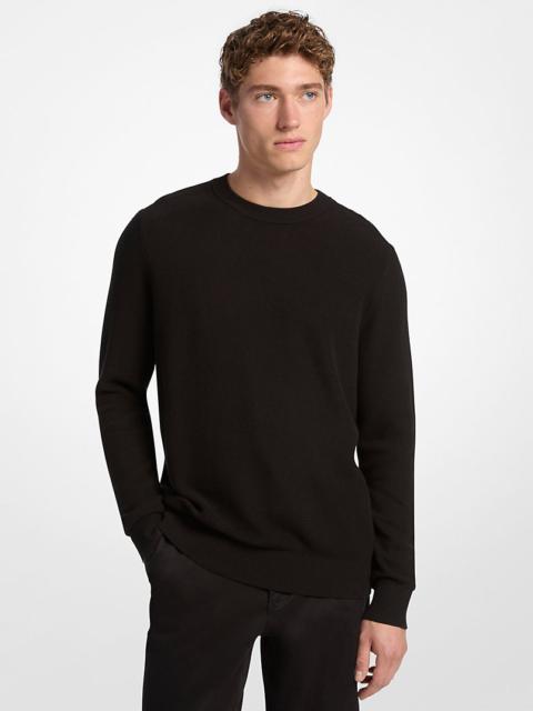 MICHAEL KORS Cotton Mouliné Sweater