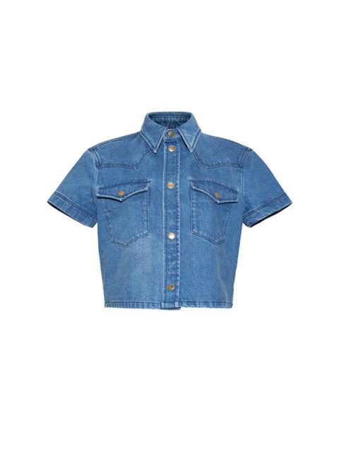 Cara Cara Paro Top
Cropped, Collared, and Snapped with Western Charm