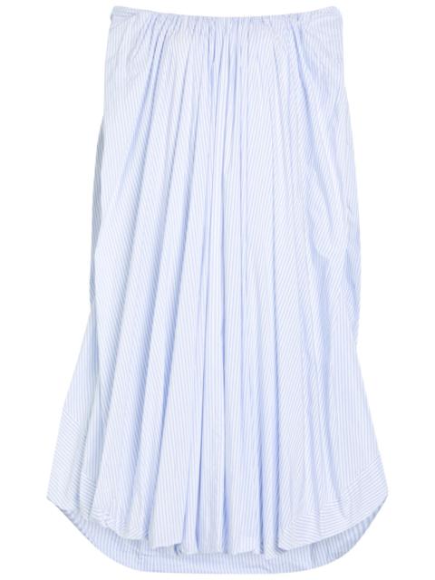 JACQUEMUS Jacquemus La Robe Lavande Striped Poplin Midi Dress