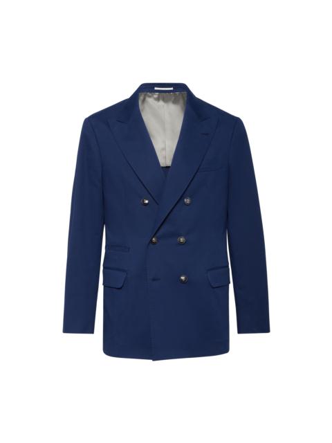 Brunello Cucinelli Brunello Cucinelli Gabardine blazer in Lagoon at Nordstrom