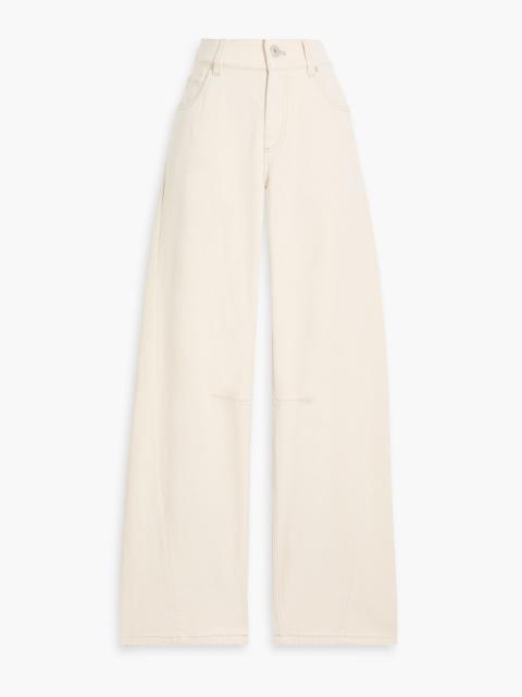 Brunello Cucinelli High-rise wide-leg jeans