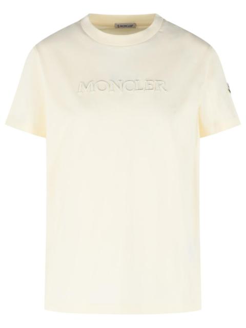 Moncler Moncler Ivory Cotton T-Shirt Women