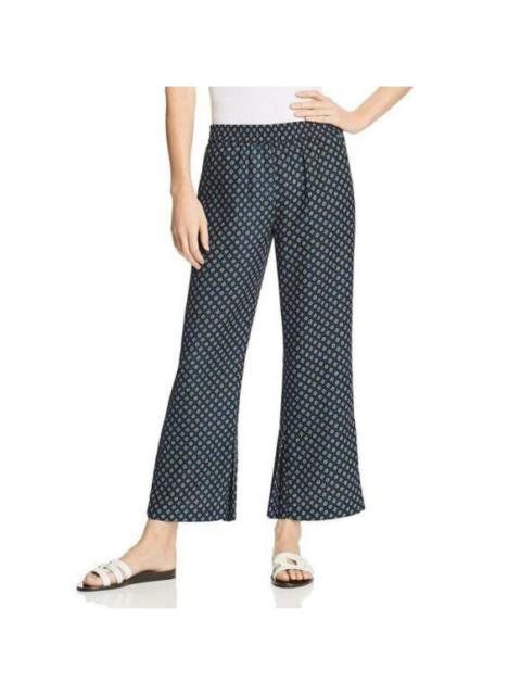 Other Designers Le Gali Micro Floral Print Pleated Hem Crop Pants SZ S NWT