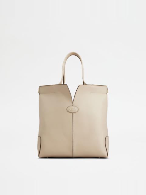 Tod's TOD'S DI BAG FOLIO IN LEATHER SMALL - OFF WHITE