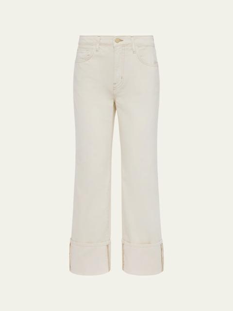 L'AGENCE Leighton Ultra-High Rise Cuffed Stovepipe Jeans