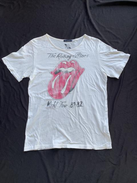 Other Designers Urban Research Doors - Reproduction The Rolling Stones world Tour 82 Tshirt