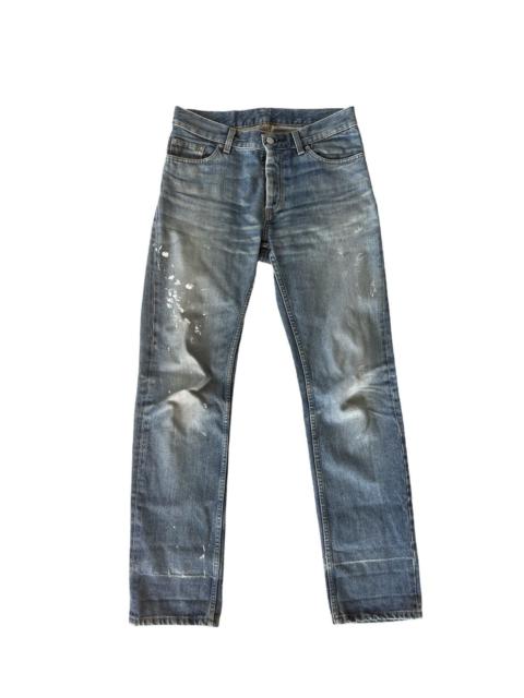 Helmut Lang AW00 Silver Painter Classic Cut Jeans