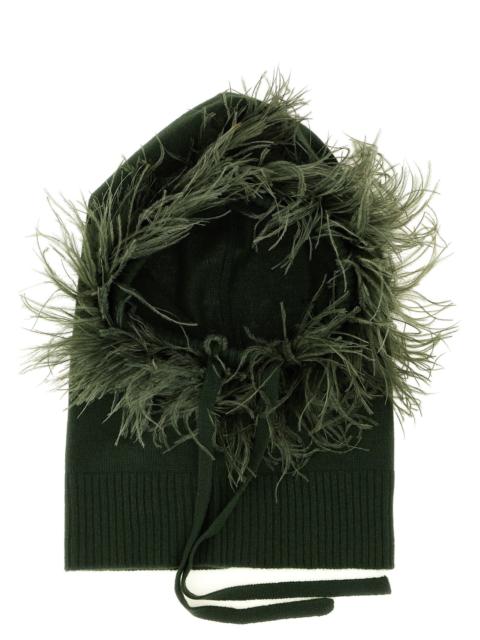 Other Designers P.A.R.O.S.H. Women Balaclava With Feathers