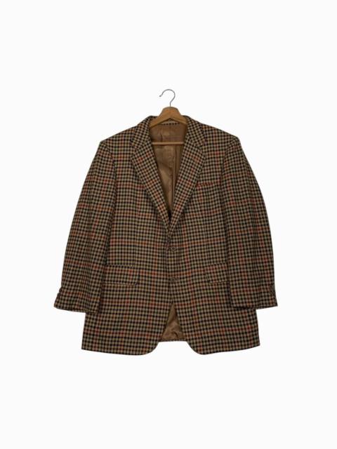 Burberry Vintage Burberrys Checkered Casual Jacket Made In England