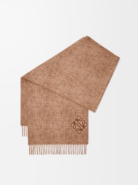 Loewe Anagram scarf in wool and cashmere