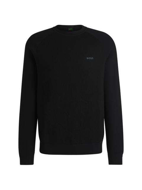 BOSS logo-rubberized sweatshirt