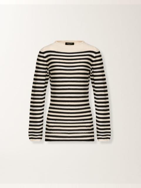 FABIANA FILIPPI Organic cotton sweater with micro sequins