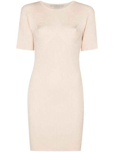 Stella McCartney ribbed knitted mini dress