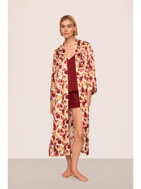 eberjey Eberjey x  Lily Aldridge - Inez Washable Silk Printed Robe