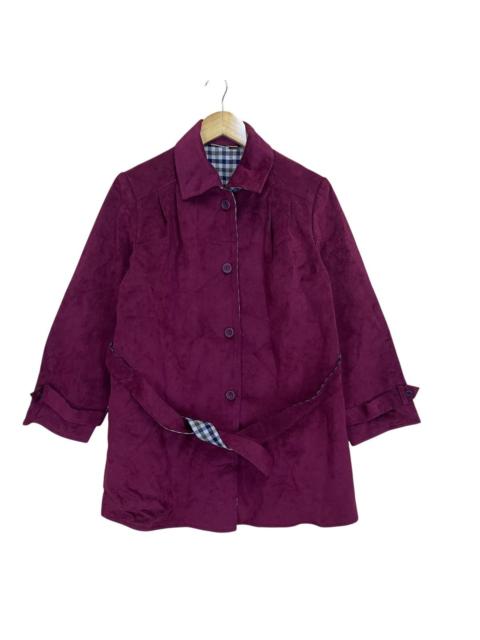 Other Designers Vestire Pret A Porter Suede Leather Coat Jacket