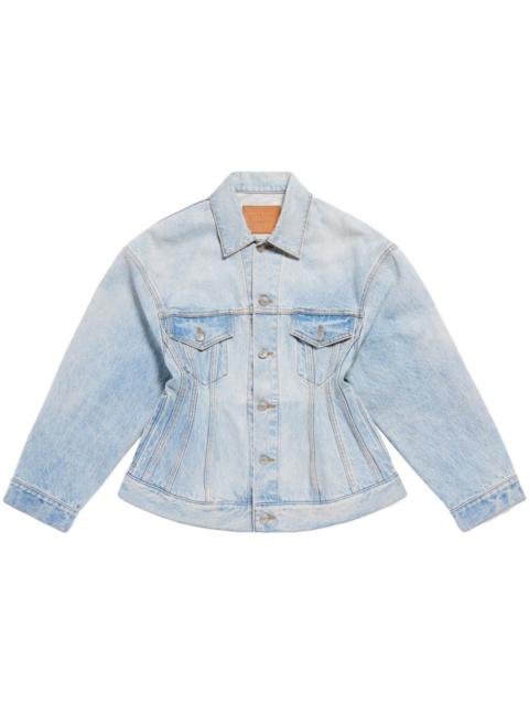 BALENCIAGA Balenciaga Women Hourglass Denim Jacket