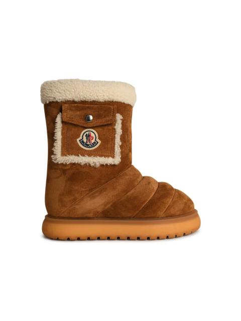 Moncler 'Gaia' Brown Suede Ankle Boots Woman
