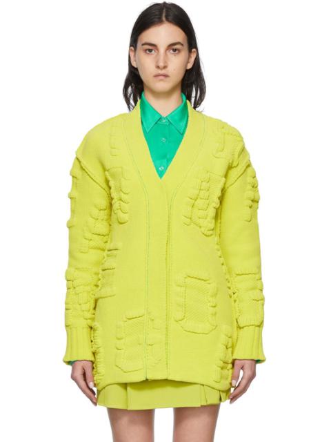 Bottega Veneta Yellow Nylon Cardigan