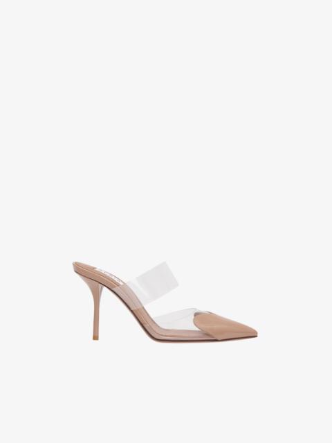 Alaïa HEART MULES IN PATENT CALFSKIN