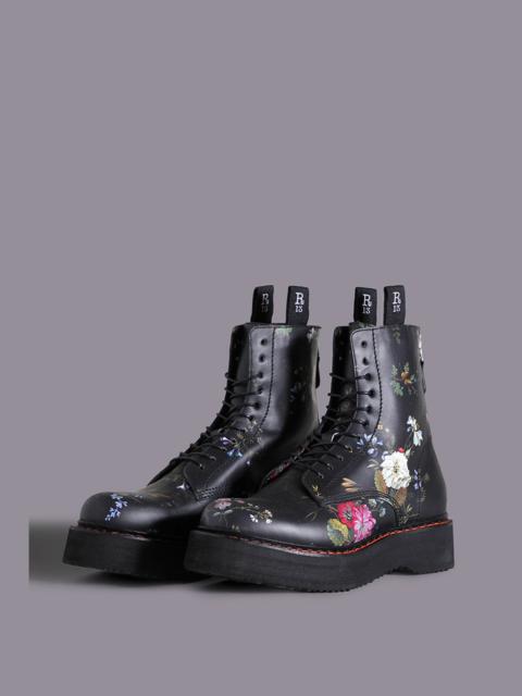 R13 SINGLE STACK BOOT - BLACK FLORAL