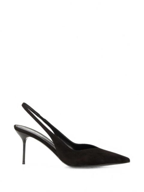 PARIS TEXAS Lidia Suede Slingback in Black