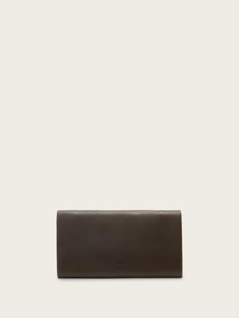 ALLSAINTS HARLUNA LEATHER CLUTCH BAG