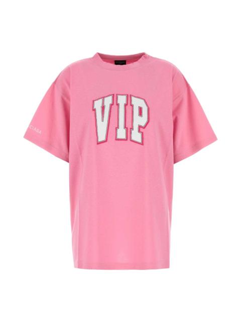 BALENCIAGA Pink Cotton Oversize T-shirt