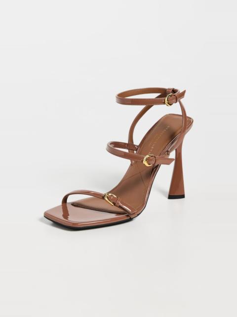 Stella McCartney Elsa Patent Heeled Sandals 100mm