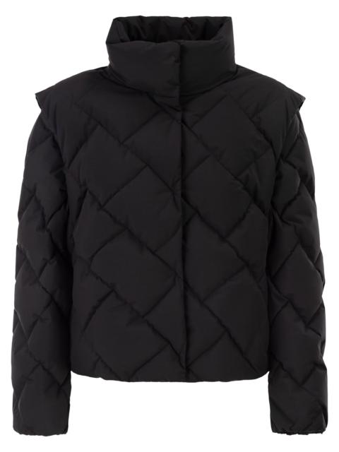 Herno Herno Women Matt Nylon Down Jacket With Detachable Sleeves