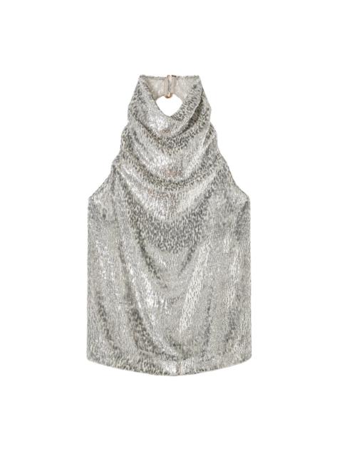 Stella McCartney Fil Coupe Alterneck Top